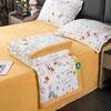 Summer Thin Quilt Bed Sheet Pillowcase 4pcs Bedding Set Home Textiles Soft Double Blanket Print Air-conditioning Quilt Washable