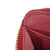 Подержанный 11569 Кошелек для монет Saffiano 1MM268 QHH F0505 7943 Розовый Картхолдер на молнии с треугольным логотипом Peonia Женский от