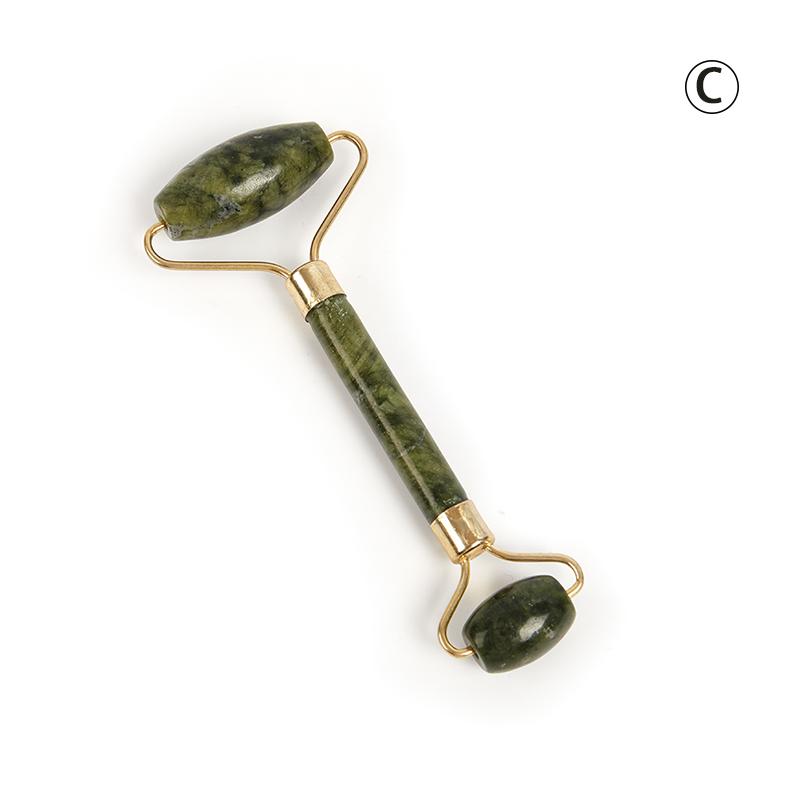 Нефритовый роликовый скребок Гуа Ша для подтяжки лица, для похудения, против старения, против морщин, массажные инструменты