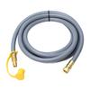 Gas Grill Hose 12FT 12 Inch Rubber RV Gas Hose Extension with Quick Connector for Travel