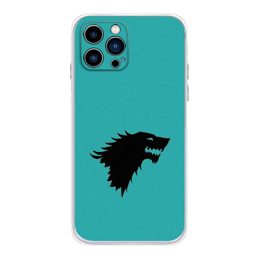 Winter Coming Stark Dragon Phone Case For iPhone 16,15,14,13,12,11 Plus,Pro,Max,XR,XS,Plus,E,Mini Transparent Soft Cover
