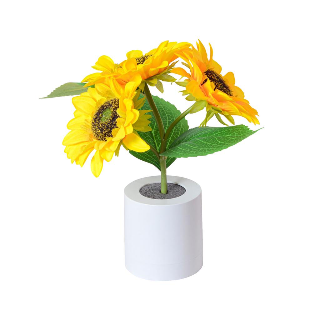 Лампа подсолнечника, USB аккумуляторная светодиодная ночная лампа подсолнечника, светодиодная ночная лампа с искусственным подсолнухом, атмосферные лампы, лампа подсолнечника, лампа в горшке с цветами