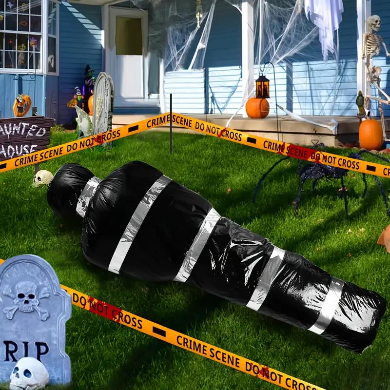 Halloween Horror Dead Body Prop Outdoor Haunted House Fake Corpse Scary Decoration for Yard Garden Party Scene Setup