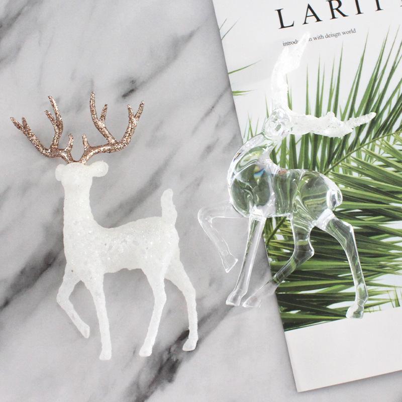 Блестящие топперы для торта с оленями для рождественского и праздничного украшения