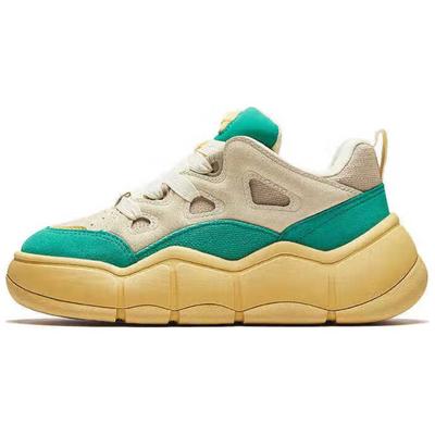 Удобные универсальные нескользящие износостойкие низкие кроссовки для скейтбординга женские кроссовки светло-зеленые 122448072-2