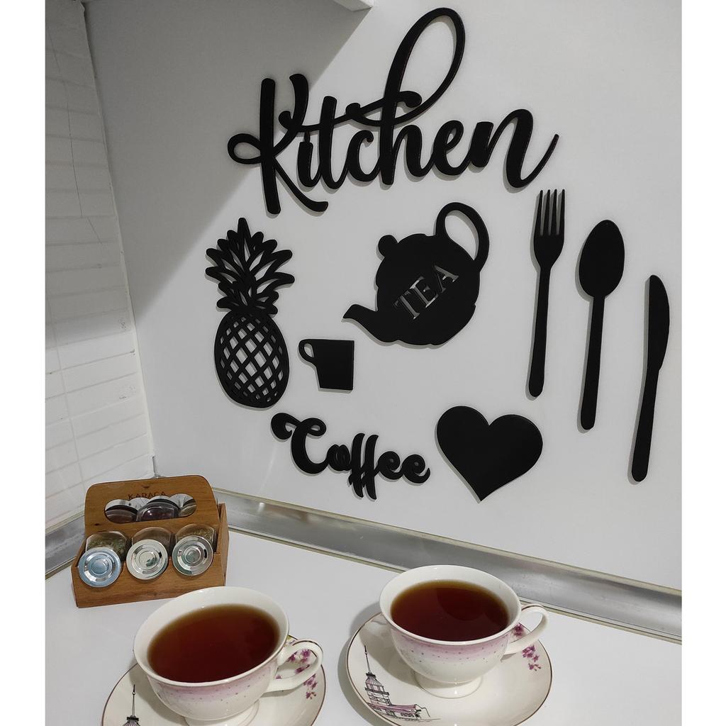 Wooden Wall Art Kitchen Decoration Kitchen Wall Design Calligraphy Ornament