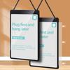 Thyle 3 Pcs Business Retail Hanging Sign Holder 8.3 x 11.7 Inch Plastic Advertising Signage Sign Holder Craftsman's Stall Clear Poster for Store