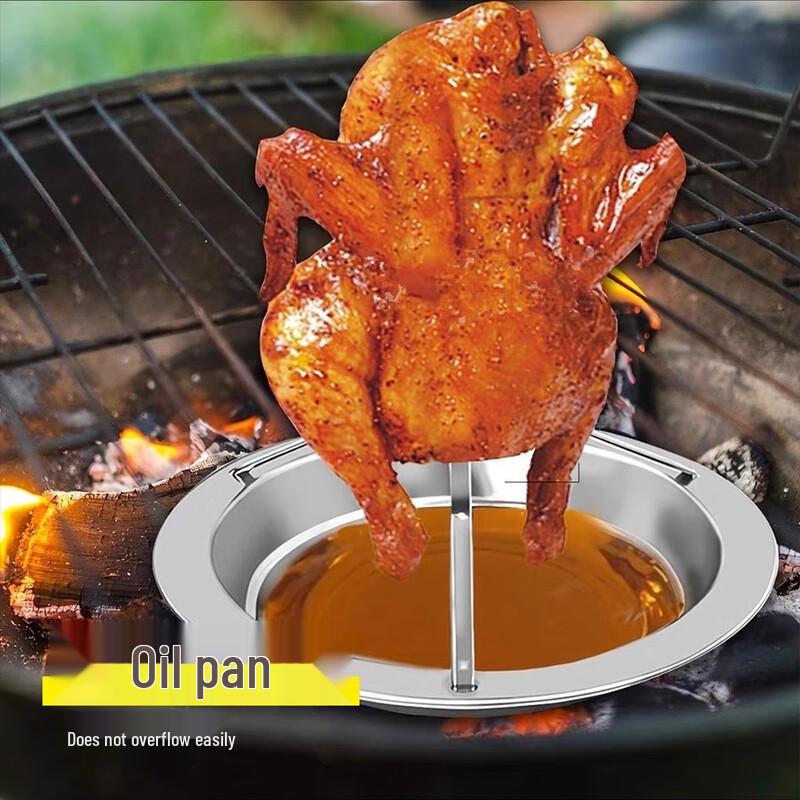 Nufeng Stainless Steel Portable Foldable BBQ Chicken Roaster