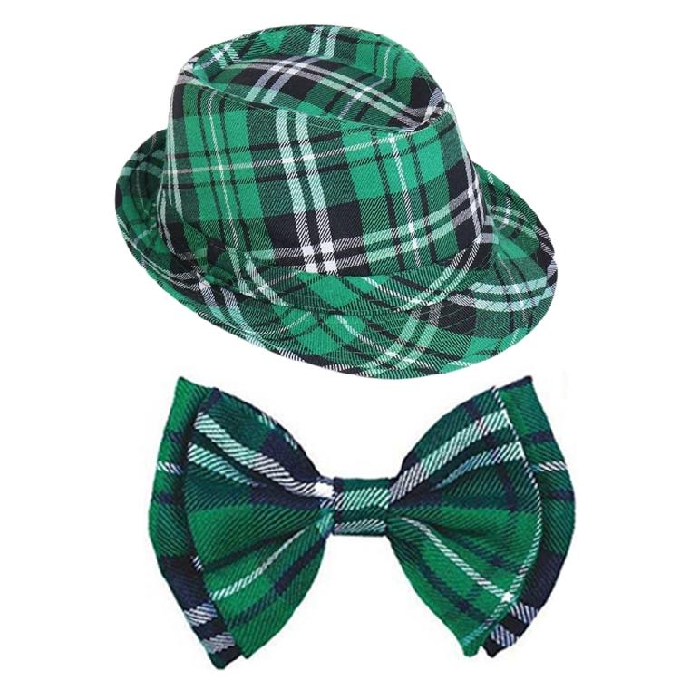 Ирландский Макияж Вечеринка Костюм для Женщин День Святого Патрика Костюм Включает Юбка Повязка на Голову Очки Длинная Перчатка Нарукавник