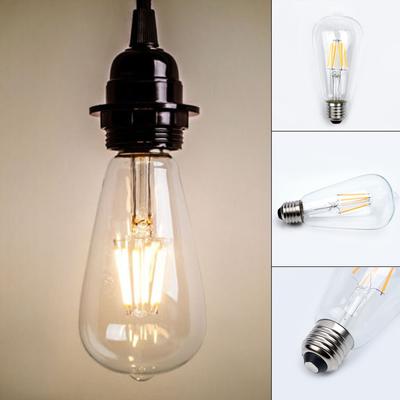 2W-8W Edison ST64 E27 Винтажная ретро винтовая светодиодная лампа накаливания