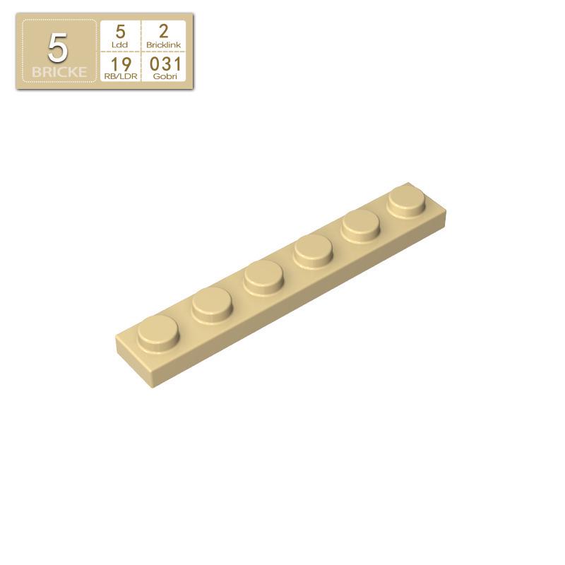 BRICKE 1x6 Thin Plate for Lego 3666 Compatibility – Loose MOC Building Blocks