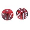 10x Six Sided D6 Dice Dotted For Props Purple Blue
