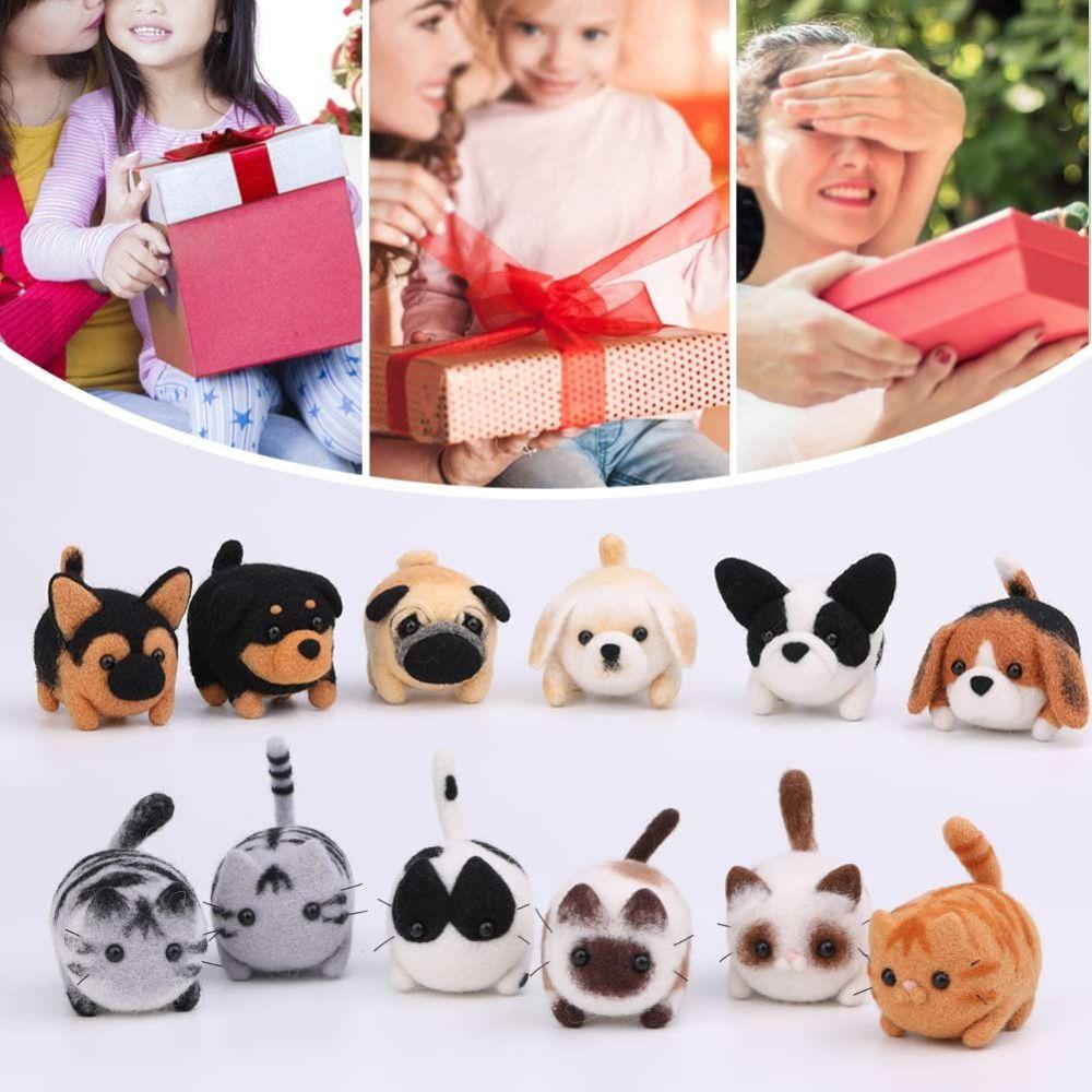 Набор для валяния из иглы своими руками, набор материалов для валяния из шерсти животных, набор для начинающих по валянию