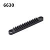 Compatible Building Block 6630 Building Block Technology Spare Parts 4275503 Black 1X8 With Bolt Hole Gear Strip