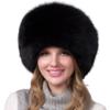 100% Natural Fox Fur Hat Women Cap Thick Fur Cap Winter Warm Hat Female Fashion For Women Hat With Earmuffs Hat