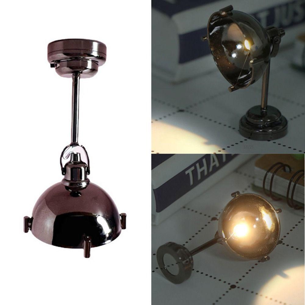 Mini Dollhouse Colored Glass Lamp 1:12 Ceiling Lamp Chandelier Doll House Accessories