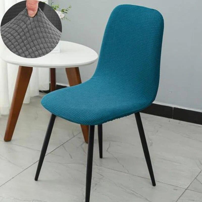 High Quality Multi-color Thickened Elastic Chair Cover Universal Curved Dining Chair Cover All Inclusive Backrest Integrated Set