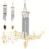 Aluminum Tube Wind Chime 6-Tube Wind Chime Hanging Decoration with Soothing Sounds
