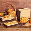 Wedding Party Disposable Kraft Baking Cake Liner Paper Loaf Pans Bread Tray Toast Box