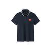 Champion Series Letter Flag Short Sleeve Polo Shirt Women Tops Night-Sea-Black 162320118-5
