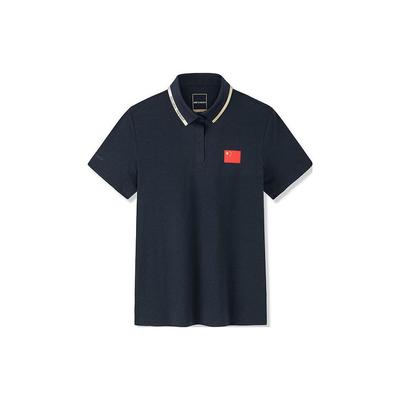 Футболка-поло с коротким рукавом и надписью Champion Series Letter Flag, женские топы Night-Sea-Black 162320118-5