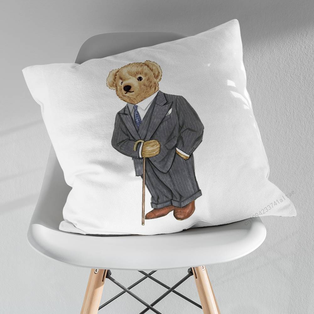 Fashion BBears Cool Art Various Sizes Square Pillow Case For Car Home Bedchamber Decor Birthday Gift