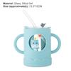 250 мл чашка-непроливайка с двойной ручкой, портативная детская соломенная чашка с защитой от ожогов для дома
