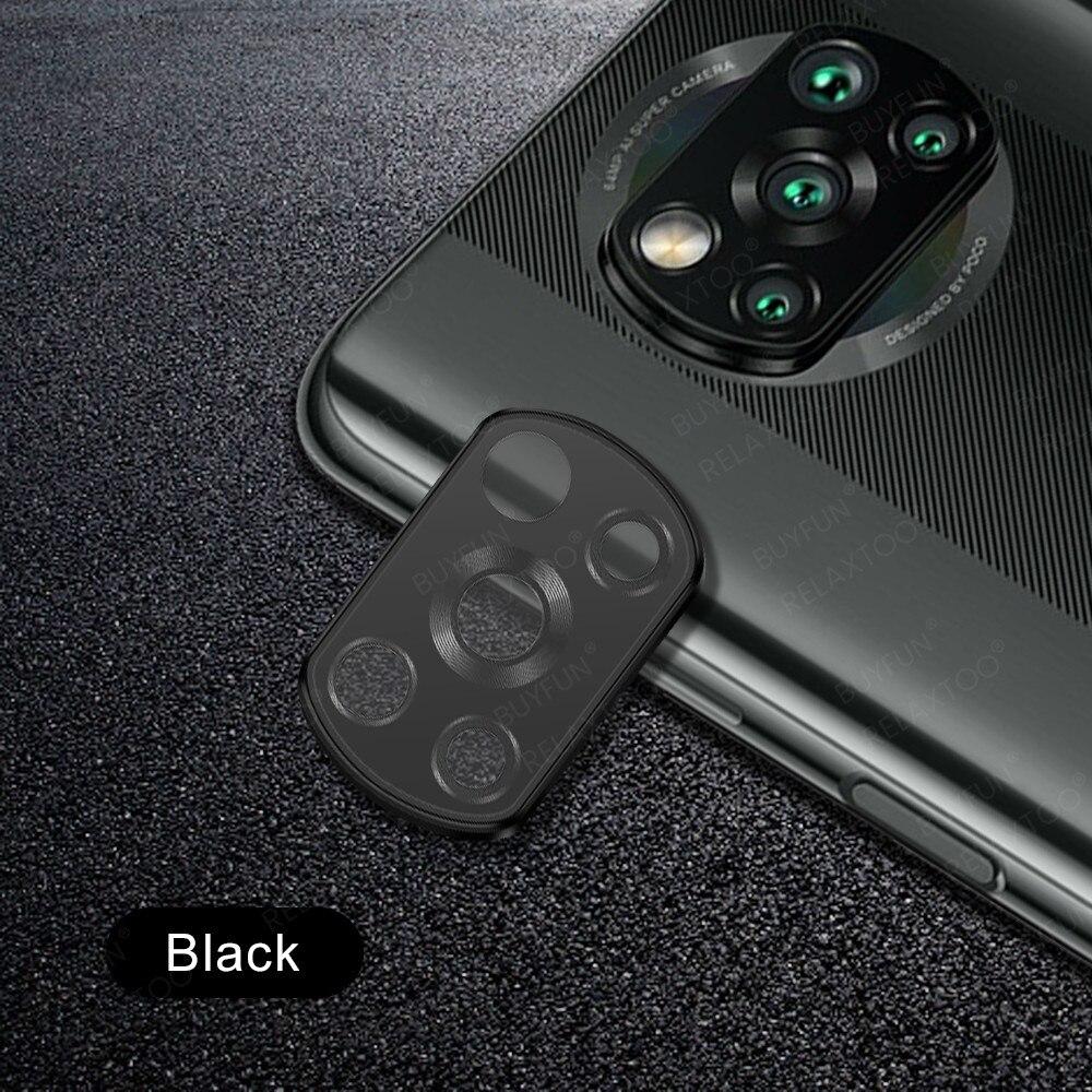 Camera Lens Protector For Xiaomi Poco X3 NFC Pro Metal Ring Cover Tempered Glass for Xiaomi Poco X3Pro Rear Lens Protection Case