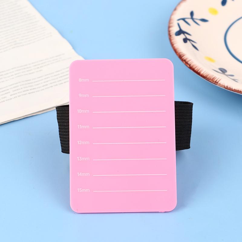 Доска для наращивания ресниц, ручная пластина, держатель для ресниц, поддон для наращивания ресниц с регулируемым ремешком на запястье