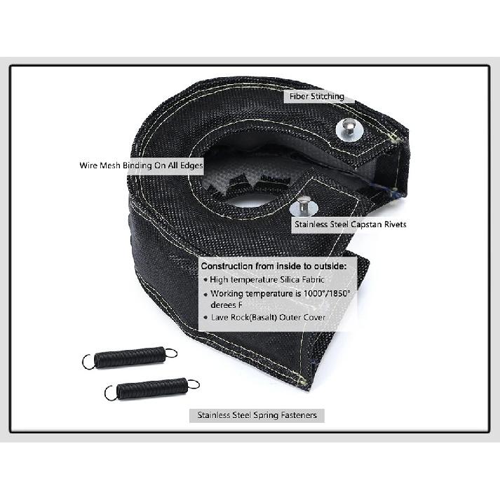 T3 Turbo Heat Shield Turbocharger Blanket Cover For T2 T25 T28 GT28 GT30 GT35 Turbine Housing Car engine Protection Wrap