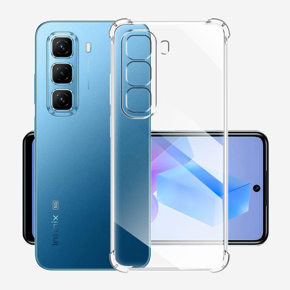 Прозрачный противоударный чехол Airbag для Infinix Hot 50 4G 5G Мягкий силиконовый чехол для телефона Infinix Hot 50 Protector Crystal Shell Fundas