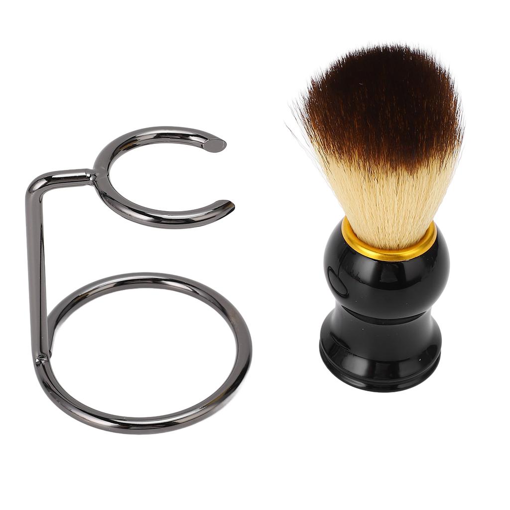 Помазок для бритья с подставкой для мужчин, помазок для влажного бритья с подставкой для крема для бритья и мыла