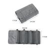 4-in-1 Portable Cosmetic Bag Travel Foldable Compact Toiletry Bag Kit Four Detachable Compartments Makeup Pouch Organizer