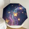 1pc Enchanted Night Butterfly Trail Umbrella with Plastic Handle,Suitable for All Seasons Home Travel Outdoor UmbrellaDD1576