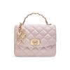 Charles & Keith Gift Box Style With Wing Chain Bag Quilted Small Square Bag Women Handbags Cotton-Candy-Pink CK17-50701608-A