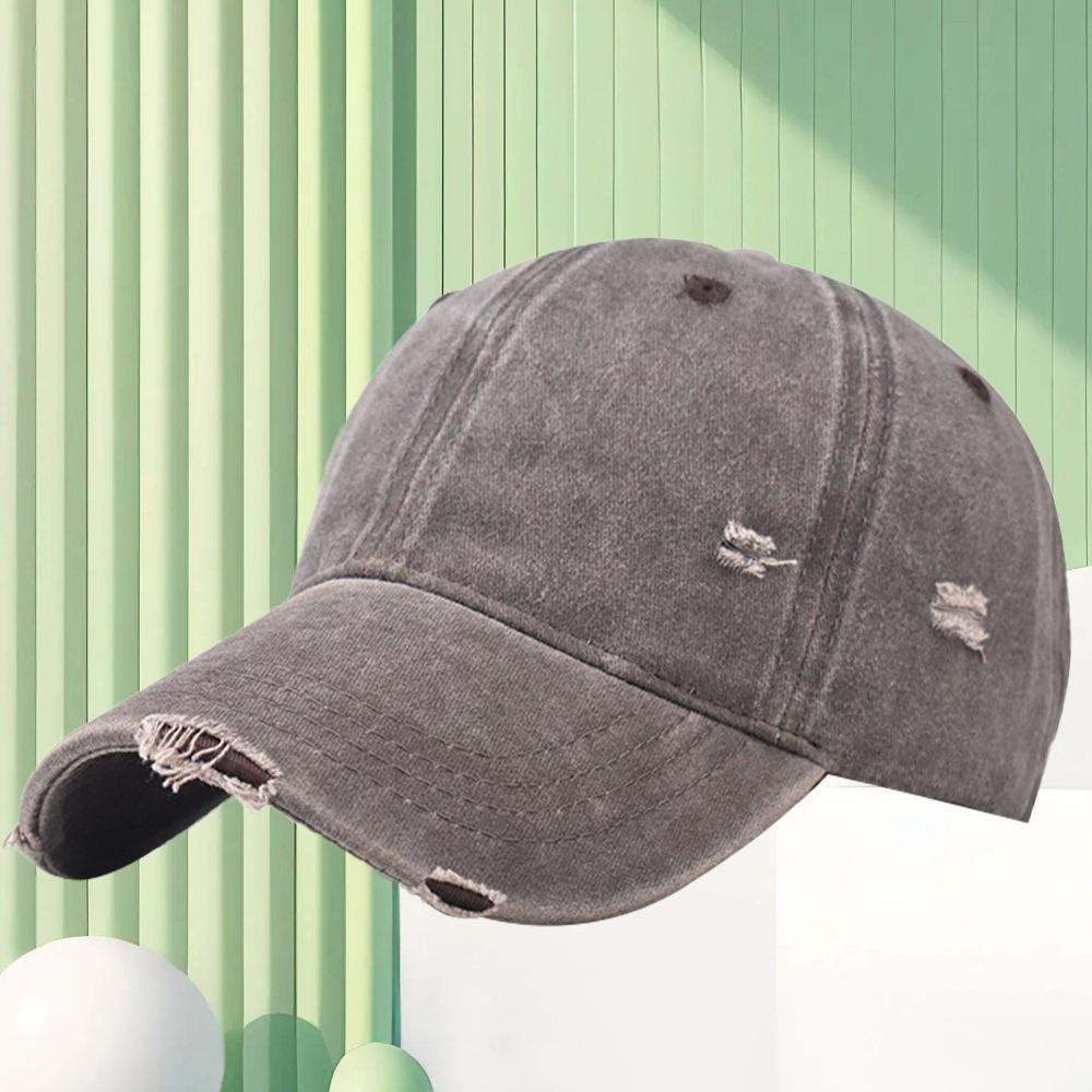 Кепка с рваным отверстием, регулируемая, солнцезащитная, модная бейсболка, мужская, женская, для занятий спортом на открытом воздухе