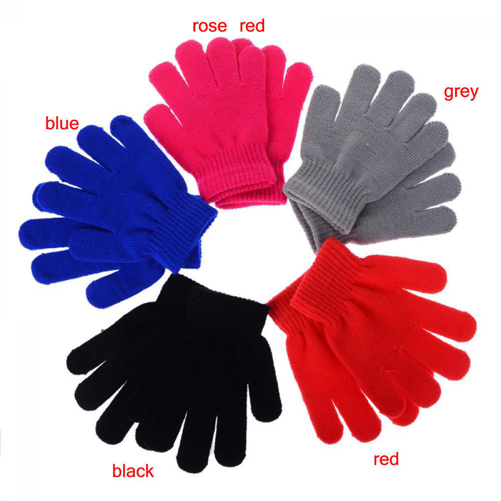 Magic Boy Girl Warm Children Stretch Knitted Glove