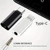 2pc Type-c Earphone Adapter DC3.5MM To Type-c Audio Adapter Cable 3.5 Audio Hole To TYPE-C