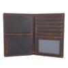 RFID Anti-theft Brush Retro Wallet Crazy Horse Leather Passport ID Bag Multi-card Wallet Credit Card Bag