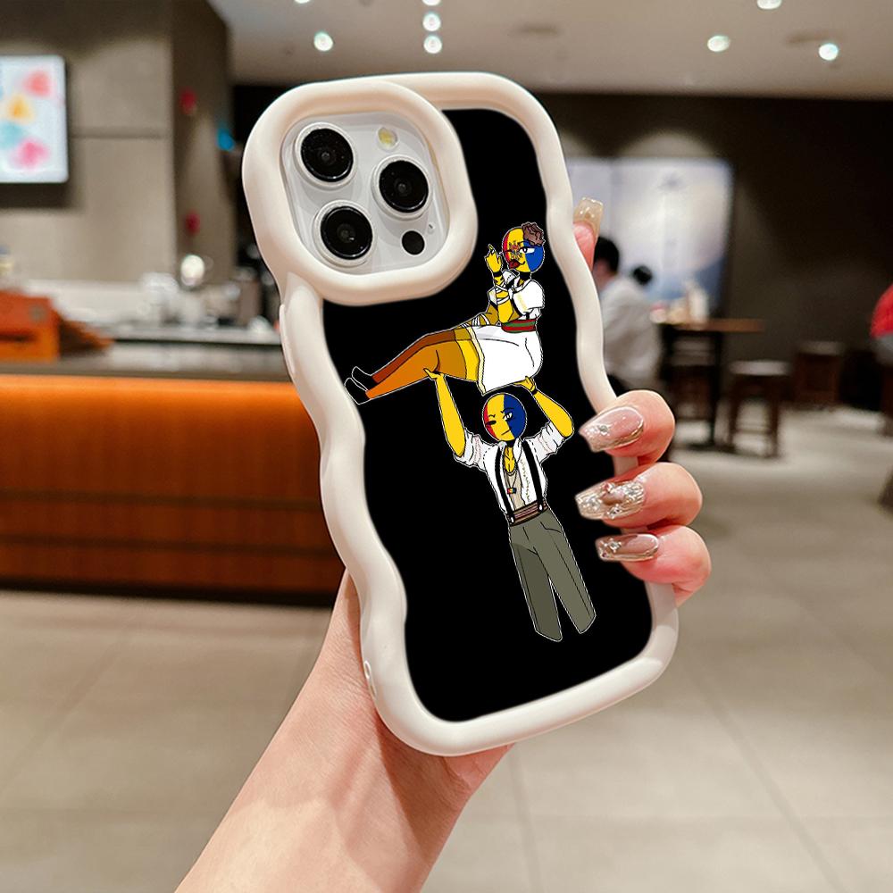 Ae94 Республика Молдова Флаг защитные чехлы для телефонов Samsung S24 Plus S23 Ultra A14 A55 A06 Honor X9b Motorola OnePlus Big Wave TPU задняя крышка