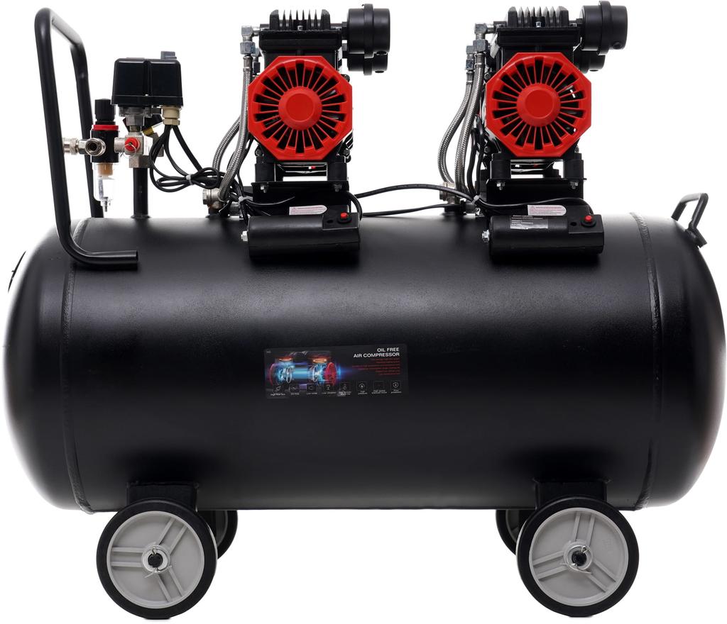Oil-Free Compressor 100L Powerful and Quiet | Kraft&Dele