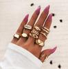 Парные кольца для женщин Anillos Mujer Gold Ring Set Bagues Anillo Bohemian Jewellery Slytherin Accessories Couple Gift Sygnety