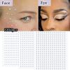 Самоклеящиеся наклейки со стразами для лица Самоклеящиеся наклейки со стразами для волос, макияжа лица