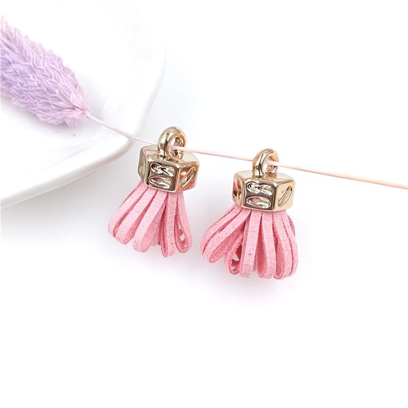 Изготовление подвески ручной работы с кисточками и бахромой 10 шт. Серьги своими руками, ювелирные аксессуары, материалы, сплав 25 мм, корейский бархат