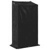 Firewood Storage Rack with Rain Cover 100 x 60 x 200 cm Galvanized Steel