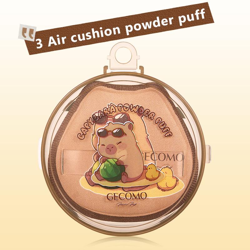 Новый GECOMO Kapi Bara Плюшевый Пуховик Милое Моделирование Мягкий Влажный и Сухой Рассыпчатая Пудра Кушон Пуховки