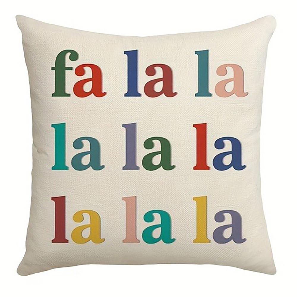 Рождественские наволочки: Щелкунчик, фа ла ла и Веселые узоры Наволочка для диванной подушки, украшение дома, новогодний подарок