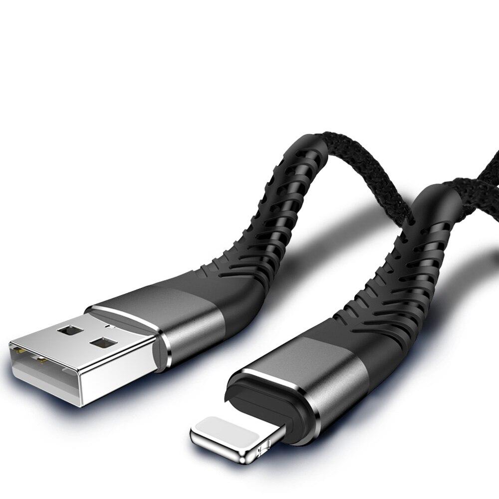USB-кабель для быстрой зарядки для iPhone 12 11 Pro X Max 6 6s 7 8 Plus Apple iPad Origin 2 м 3 м, свинцовый шнур для мобильного телефона, провод для зарядного устройства для передачи данных