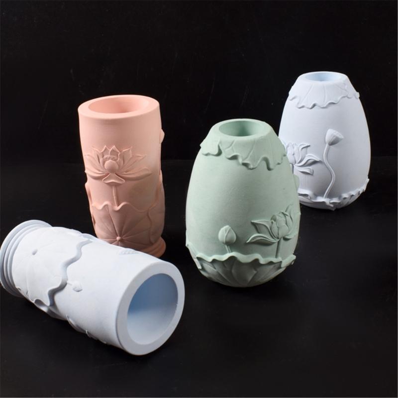 Flower Vase Planter Mold High Temperature Resistant Silicone Mould for Home Decoration Crafting Jewelry Accessories