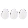 4pcs Silver Plating Egg Shape Hair Brush Gentle Detangling Brush Portable Hair Comb for All Hair Typ